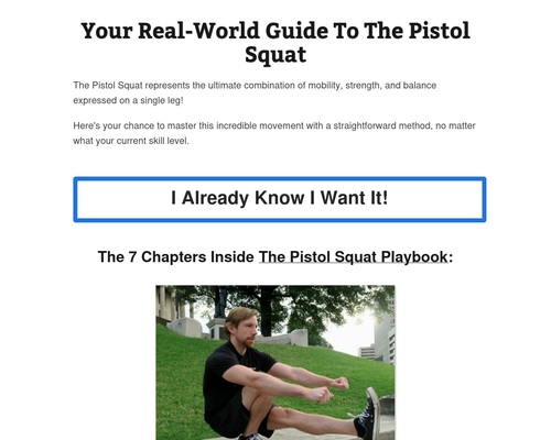 Pistol Squat Playbook