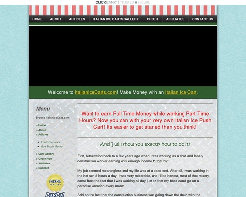 Italian Ice Carts | Start Your Own Italian Ice Cart And Easily Make Money! | www.ItalianIceCarts.com