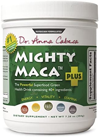 Mighty Maca Plus - Delicious, All-Natural, Organic Maca Superfoods Greens Drink, Allergen & Gluten Free, Vegan, Powder