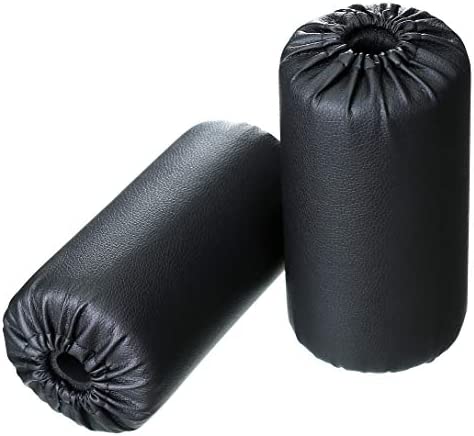 Foam Foot Pads Rollers Set of a Pair (7"x3.5"x20mm) for Home Gym Exercise Machines Equipments Replacements with 1 Inch Rod