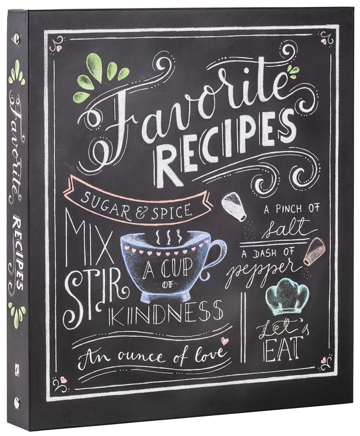 Deluxe Recipe Binder – Favorite Recipes (Chalkboard)