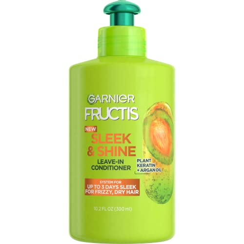 Garnier Fructis Sleek and Shine Intensely Smooth Leave-In Conditioning Cream, 10.2 Fluid Ounce