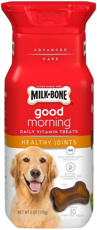 Milk-Bone Good Morning Daily Vitamin Dog Treats - Healthy Joints - 6 oz