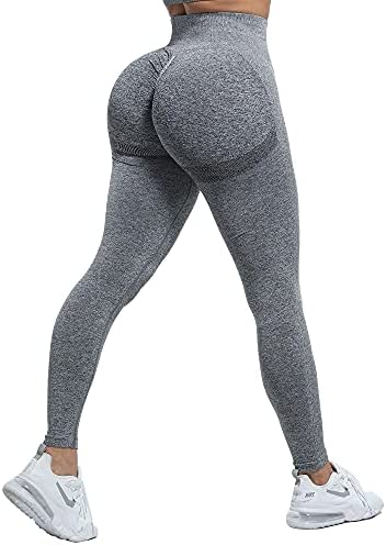 CHRLEISURE Butt Lifting Workout Leggings for Women, Scrunch Butt Gym Seamless Booty Tight