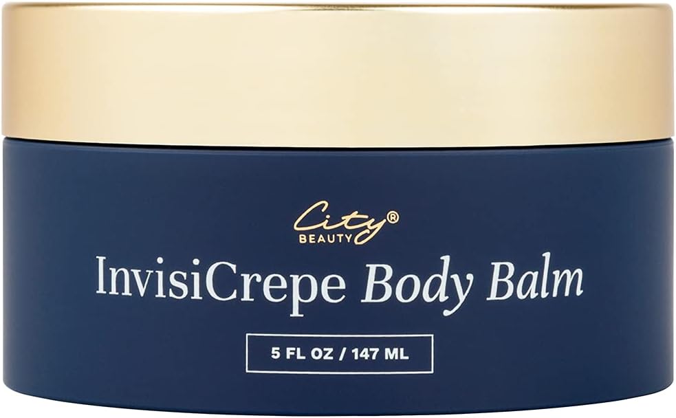 City Beauty InvisiCrepe Body Balm - Firming Body Cream - Solution for Wrinkles & Crepe Skin - Chest, Arms, Hands, Stomach, & Legs - Clean Formula with Niacinamide - Anti-Aging Cruelty-Free Skin Care