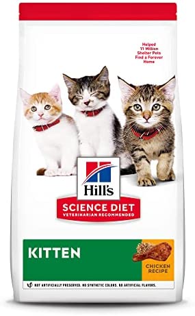 Hill's Science Diet Dry Cat Food, Kitten, Chicken Recipe, 7 lb. Bag