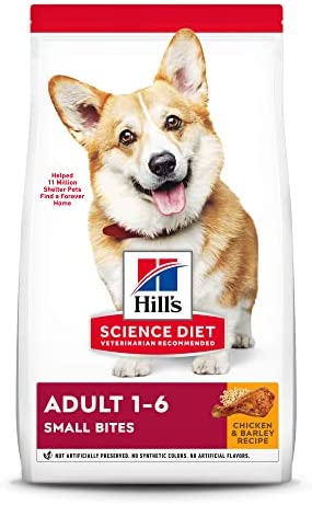 Hill's Science Diet Dry Dog Food, Adult, Small Bites, Chicken & Barley Recipe, 5 lb. Bag