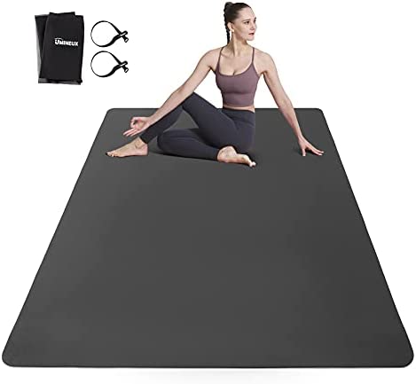 Large Yoga Mat for Men and Women, (6' x 4' & 72" x 32") Extra Wide Eco Friendly Fitness Mat for Home Gym Workout, Perfect for Barefoot Exercise (Yoga, Pilates, Stretching, Meditation)