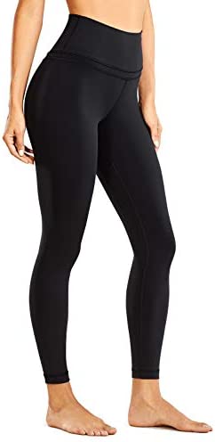 CRZ YOGA Women's Naked Feeling Workout Leggings 25 Inches - 7/8 High Waist Yoga Tight Pants