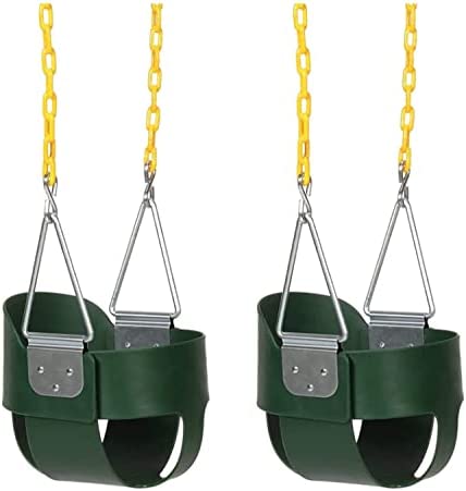 Eastern Jungle Gym Full Bucket Toddler Swing Seat with Coated Swing Chains Pack of 2