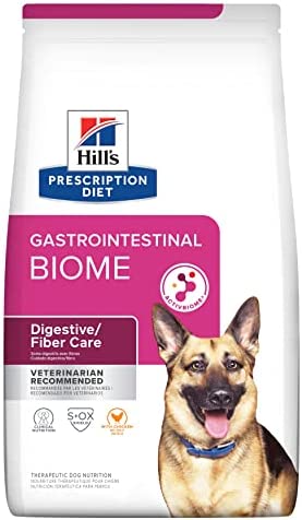 Hill's Prescription Diet Gastrointestinal Biome Dry Dog Food, Veterinary Diet, 27.5 lb. Bag