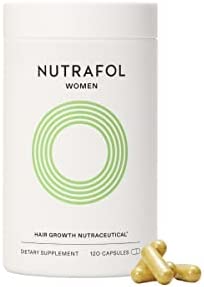 Nutrafol Women's Hair Growth Supplement | Ages 18-44 | Clinically Proven for Visibly Thicker & Stronger Hair | Dermatologist Recommended | 1 Bottle | 1 Month Supply