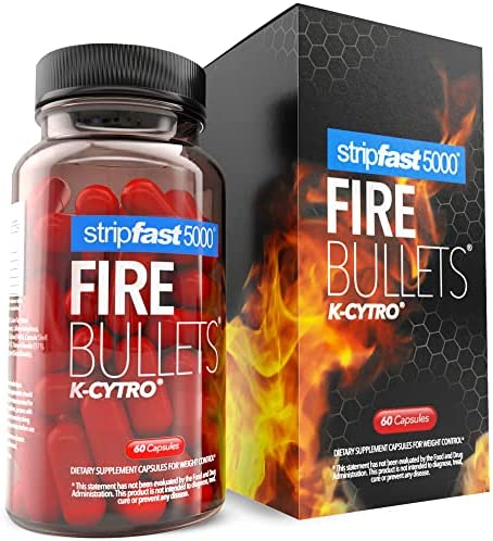 stripfast5000 Fire Bullets with K-CYTRO for Women & Men, Weight Management Supplement, Keto Diet Friendly, 30 Days Supply