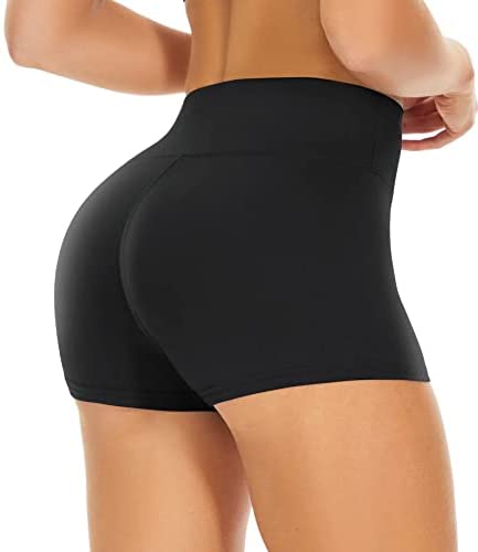 GAYHAY Workout Yoga Shorts for Women, 3 Inches High Waisted Soft Spandex Biker Shorts Women Dance Volleyball Booty Shorts