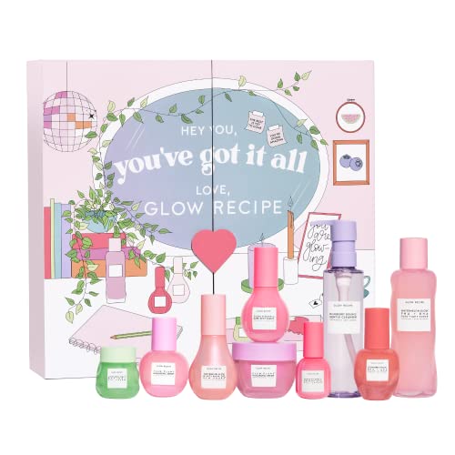 Glow Recipe Hey You,You've Got It All Vault- 9-Piece Kit Collection - Full Size Gentle Cleanser, Toner, Glow Drops, Hyaluronic Serum & Cream, Dark Spot Serum, Avocado Retinol Eye Cream & Guava Eye Gel