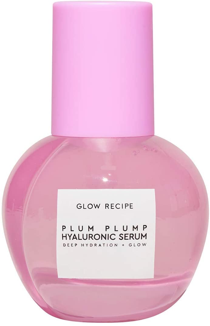 Glow Recipe Plum Plump Hyaluronic Serum - Hyaluronic Acid Hydrating Serum & Plum Oil for Fine Lines & Wrinkles - Vitamin B5, Silk Protein & Vegan Collagen Face Serum - Skin Plumping Glow Serum (30ml)