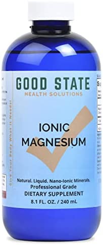 Good State Ionic Magnesium 8 oz - Natural - Nano Sized Mineral Technology - Professional Grade - Supports Healthy Chemical & Enzymes Reactions - 96 Servings (8 fl oz)