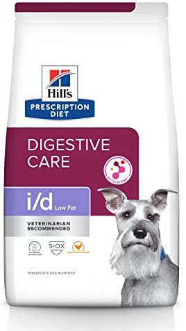 Hill's Prescription Diet i/d Low Fat Digestive Care Chicken Flavor Dry Dog Food, Veterinary Diet, 8.5 lb. Bag