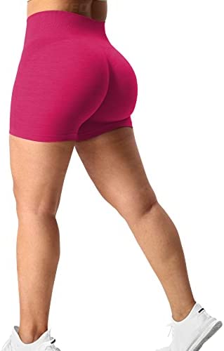 YEOREO Women Seamless Scrunch Workout Shorts High Waisted Intensify Running Gym Yoga Workout