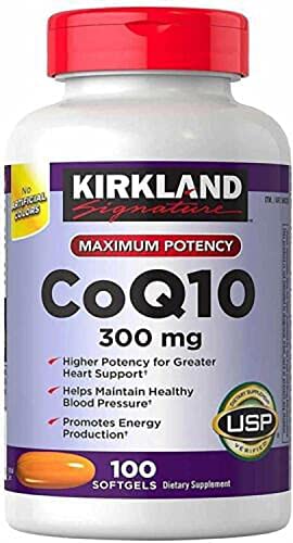 ADEMA Kirk-Land-Signature Coq10 300 Mcg 100 Softgels,Maximum Potency Co Q 10 Supplement ,Purple