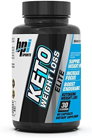 BPI Sports Keto Weight Loss Elite - Burn Fat for Fuel. Control Appetite, Increased Energy, and Mental Focus - Men, Women, 30 Serving