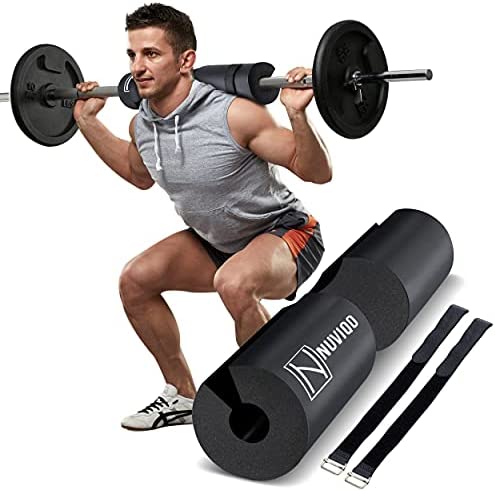 Barbell Pad Squat Pad for Lunges and Squats - Hip Thrust Pad for Standard and Olympic Bars - Provides Cushion to Neck and Shoulders While Training