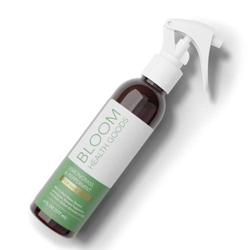 Bloom Health Goods Peppermint and Lemongrass Spray for Healthy Hair and Skin (6 fl oz) - All Natural Plant Based Ingredients