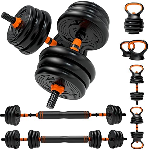 CANMALCHI Adjustable Dumbbells Weights Set 20lbs/33lbs/44lbs for Indoor Workout Dumbbell Weight Barbell Perfect for Bodybuilding Fitness Lifting Training Home Gym Equipment