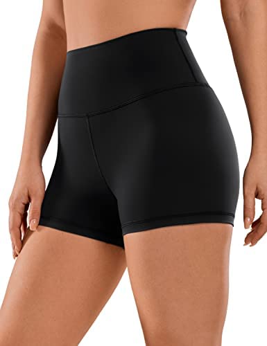 CRZ YOGA Women's Naked Feeling Biker Shorts - 3'' / 4'' / 6'' / 8'' / 10'' High Waisted Yoga Workout Running Spandex Shorts