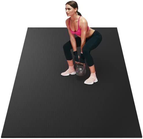 Elevens Large Exercise Mat 7mm Thick Premium Ultra-Durable Non-Slip Workout Mat for Home Gym Flooring , Ideal for Cardio, Fitness, Non-Toxic, Non-Slip Barefoot Exercise Yoga Mat