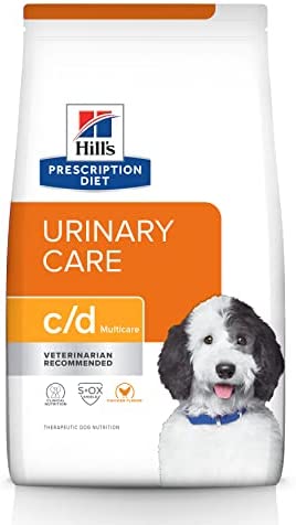 Hill's Prescription Diet c/d Multicare Urinary Care Chicken Flavor Dry Dog Food, Veterinary Diet, 27.5 lb. Bag