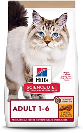 Hill's Science Diet Adult No Corn, Wheat or Soy Dry Cat Food, Chicken Recipe, 3.5 lb. Bag