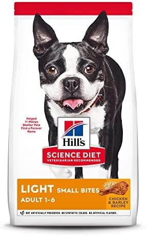 Hill's Science Diet Dry Dog Food, Adult, Light, Small Bites, Chicken Meal & Barley Recipe for Weight Management, 15 lb. Bag