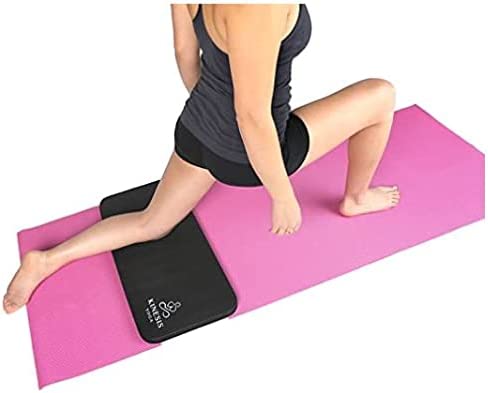 Kinesis Yoga Knee Pad Cushion - Extra Thick 1 inch (25mm) for Pain Free Yoga - Includes Breathable Mesh Bag for Easy Travel and Storage (Does Not Include Yoga Mat)