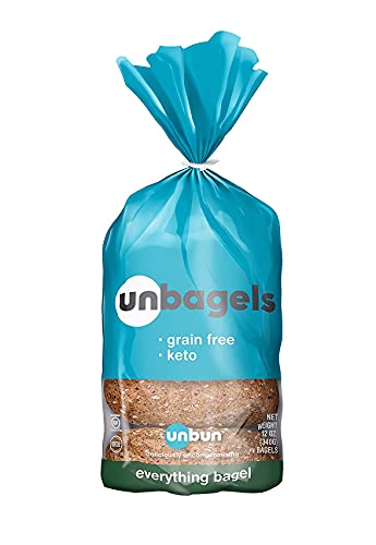 UNBUN Everything Bagels 4 Count, 12.7 OZ