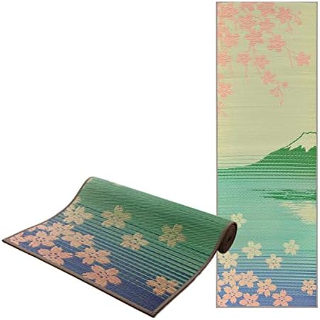 FULI Japanese Tatami Yoga Mat, Igusa Mat, Non Slip Exercise & Fitness Mats, Pilates & Floor Workouts, Made in Japan (1/4" Thick)