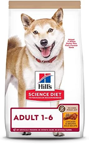 Hill's Science Diet Adult No Corn, Wheat or Soy Dry Dog Food, Chicken Recipe, 15 lb. Bag