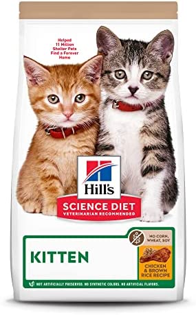 Hill's Science Diet Kitten No Corn, Wheat or Soy Dry Cat Food, Chicken Recipe, 6 lb. Bag