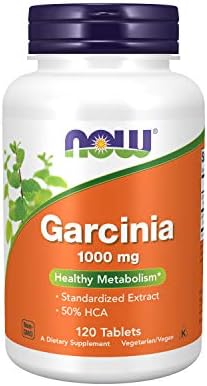 NOW Supplements, Garcinia (Garcinia Cambogia) 1,000 mg, Healthy Metabolism*,Weight Loss, 120 Tablets