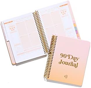 Popflex by Blogilates Journal (90 Day) - Citrus - Fitness Journal & Food Journal for Women - Weight Loss Secondary, Wellness Journal at Heart - Daily Journal/Habit Tracker for Physical/Mental Health