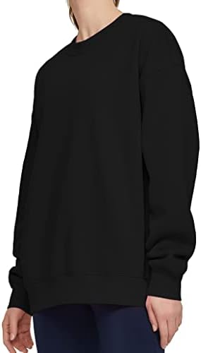 THE GYM PEOPLE Womens' Fleece Crewneck Loose fit Soft Oversized Pullover Sweatshirt