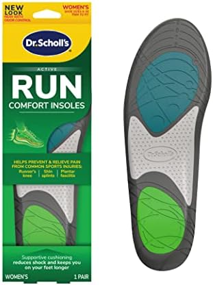 Dr. Scholl's Run Active Comfort Insoles,Women's, 1 Pair, Trim to Fit Inserts