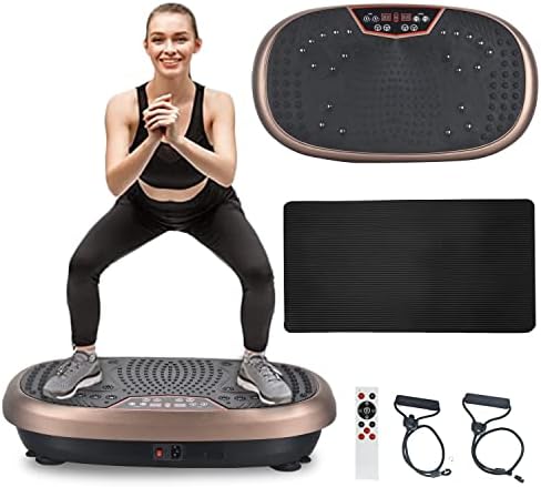 EILISON Fitpro Vibration Plate Exercise Machine - Whole Body Workout Vibration Fitness Platform w/Loop Bands - Lymphatic Drainage Machine for Shaping,Toning, Wellness, Recovery (FitPro)