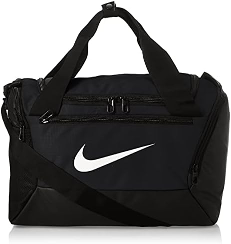 NIKE Brasilia X-Small Duffel - 9.0, Black/Black/White